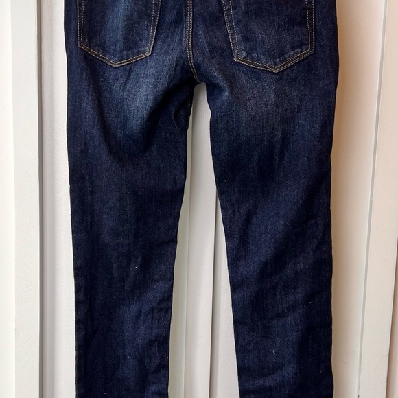Guess Girls Size 10 Distressed Glitter Bling Rhinestone Skinny Low Blue Jeans - Picture 10 of 11